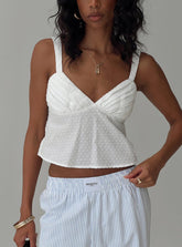 Prevost Cami Top White