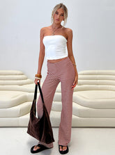 Next To Me Lounge Pant Red / White Stripe