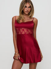 Le Tigre Lace Mini Dress Red