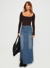 Ellery Bodysuit Brown Tall
