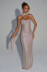 Mirabella Maxi Dress - Nude