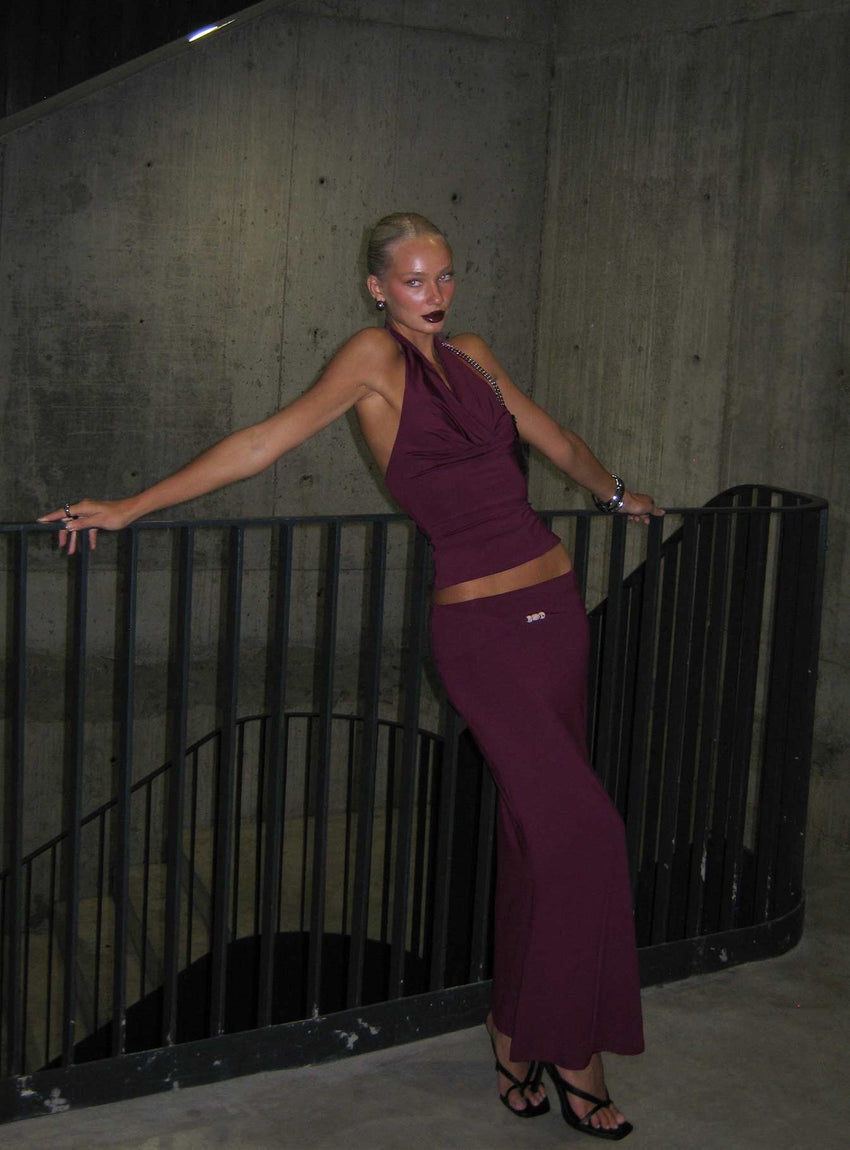 Vanecia Maxi Skirt Purple