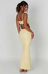 Celine Maxi Dress - Lemon