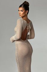 Moana Maxi Dress - Beige