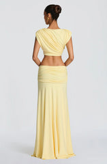 Paige Maxi Skirt - Lemon