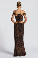 Chrysoula Top - Leopard Print