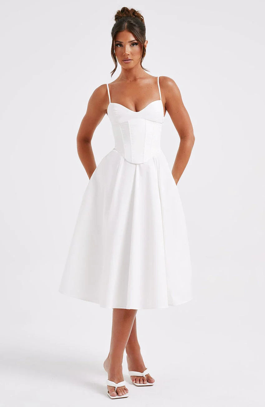 mariella midi dress Universal Standard Plus Size Mariella Stretch Cupro Dress